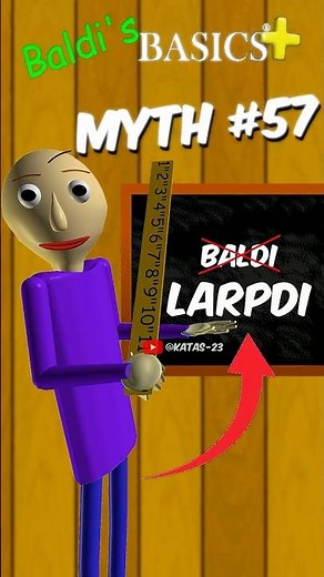 Myth vs Real: Part 1 | Baldi's Basics Plus: Fun Facts | #baldisbasics #shorts #mythvsfact #secrets