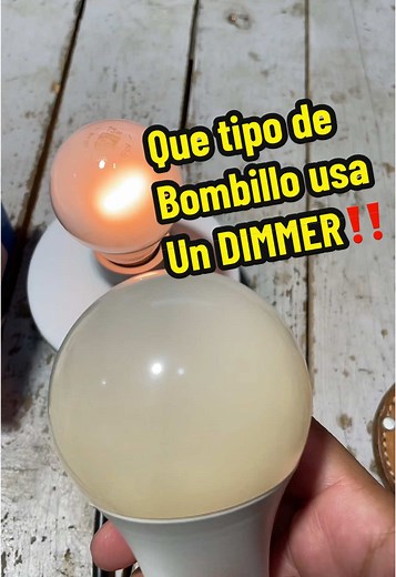 ¿Qué tipo de bombillo usar en un dimmer?
