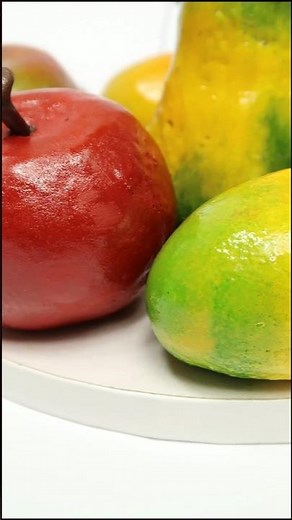 Mousse cake in fruits shape with Food Colours 🍍🍓