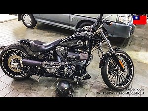 Harley-Davidson FXSB Breakout 2in1 Exhaust Sound (Ryan from Taiwan)