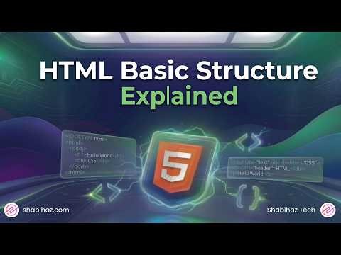 HTML Basic Structure (Lecture 4) | Learn HTML with Practical 💻