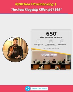 79K views · 2.2K reactions | iQOO Neo 7 Pro Unboxing And First Impressions ⚡The Real Flagship Killer @31,999* | TrakinTech | Facebook