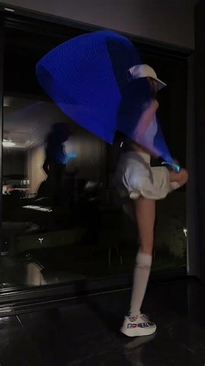 Neon Jump Rope at Night ✨ Satisfying Yellow Glow Flow