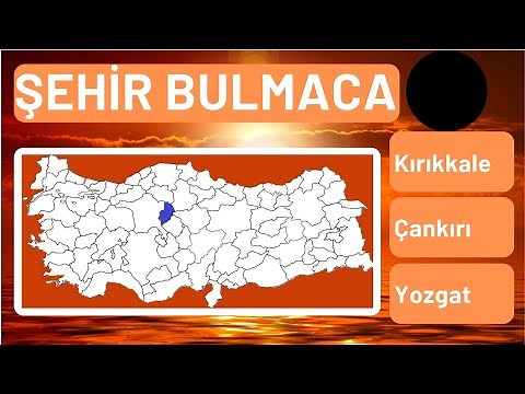 City finding game. City puzzle. Map of Türkiye and its provinces