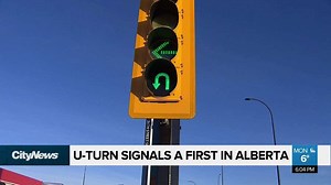 A first of its kind in Alberta – advanced U-Turn signals in Calgary intersections, and the city is hoping it makes for a smoother commute for drivers and transit users | CityNews Calgary