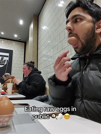 Eating Raw Eggs in Public: A Unique Experience