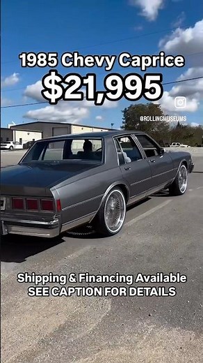 1985 Chevy Caprice $21,995