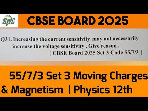 Q31 Increasing the current sensitivity may not necessarily increase the [ 55/7/3 CBSE board 2025 ]