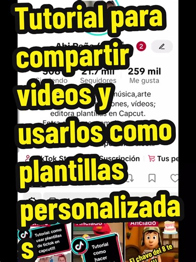 Tutorial sobre compartir videos y usar plantillas