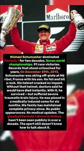 Michael Schumacher Won 7 World Championships. A Ski Slope Almost Erased Every Record