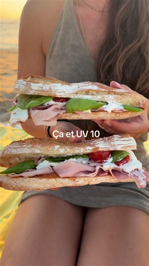 Beach sandwich recette simple pour un pique-nique au coucher du soleil