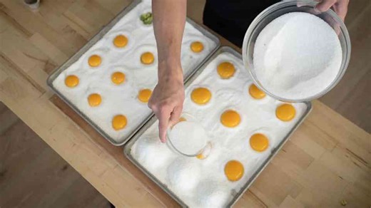 Salt-Cured Egg Yolks with Deep, Rich Flavor