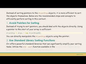 Sorting Addresses of Pointers in a Dynamically Allocated Array of Class Objects in C+ +