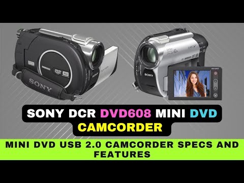 Sony DCR DVD608 Mini DVD Camcorder : Main Specs and Features