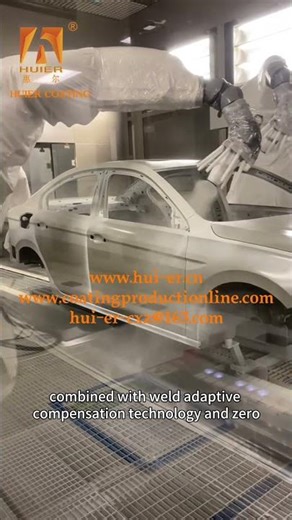 Robot painting production line for automobile frame#Surface treatment of automobile frame #coating