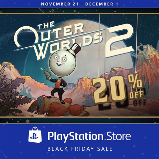 2.1K views · 34 reactions | Care for another offer? The Outer Worlds 2 is 20% off during the Black Friday Sale on the PlayStation Store! bit.ly/3FvXsYp | The Outer Worlds | Facebook