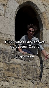 How’s about a little cloud computing for your castle, my liege? #SalesBro #cloud #castle #saleshumor #saas #techbro | Corporate Bro