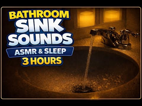 Bedtime Bathroom Sink Sounds for Sleep | 3 Hours ASMR