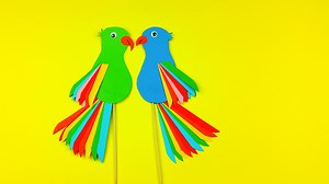 Lets make this paper parrot toy together !!! it's very easy .Enjoy #papercraft #paperparrot #papertoy #diytoys #howtomakeatoys #Watchme | Toys & Kids Videos