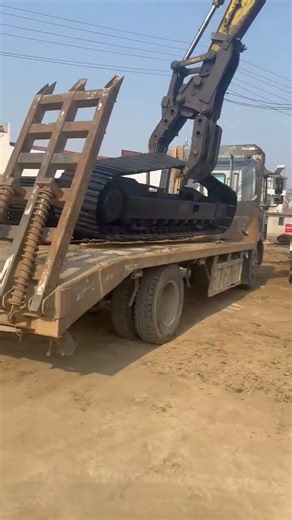 Excavator track loading