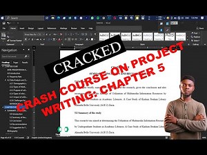 CRASH COURSE ON PROJECT WRITING: CHAPTER 5 (SUMMARY, CONCLUSION, AND RECOMMENDATION)