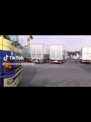 前進で駐車も怖くない！駐車後は前進して出発する方が安全です。#西濃運輸 #大型トラック #長距離ドライバー #トラック #駐車場 #コツ #スゴ技 #必殺仕事人