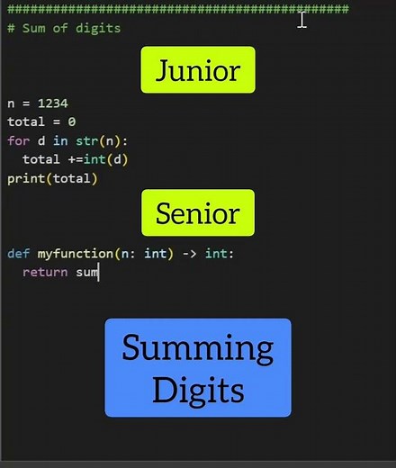 How to calculate the sum of digits in Python