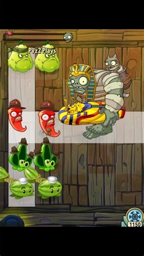 Jalapeno & Melon Pult Vs. Egypt Gargantuar / Plants Vs. Zombies 2