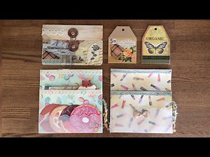 【作ったものの紹介】 おすそ分けファイルに入れるタグ風袋や小物