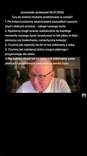 Jasnowidz Jackowski 06.01.2025 Czy po śmierci będziemy mogli podróżować w czasie? #jackowski #dobro #jezus #podróż #senszycia