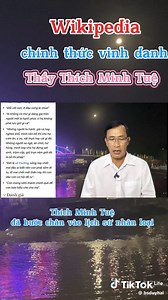 11M views · 185K reactions | https://vi.m.wikipedia.org/wiki/Th%C3%ADch_Minh_Tu%E1%BB%87 Nam Mô A Di Đà Phật!  Thầy đã được vinh danh và có tên ở Wikipedia. Nhiều nhà sư tu hành lâu năm ở Việt Nam muốn có tên ở Wikipedia cũng không được đó. Đúng là Phật pháp nhiệm màu luôn độ cho những nhà tu hành chân chính. | Nguyen Hong Anh | Facebook
