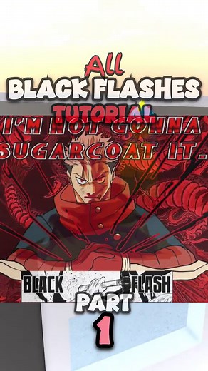 ‏Part 1 of making a tutorial on every black flash #jjs #roblox | roblox
