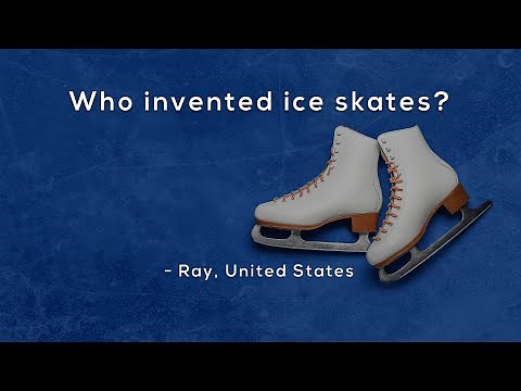 Who invented ice skates?