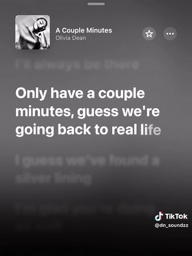 Couple of Minutes: Olivia Dean Full Song Lyrics