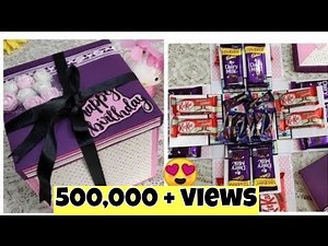 How to make chocolate explosion box at home/ diy gifts for birthday ideas