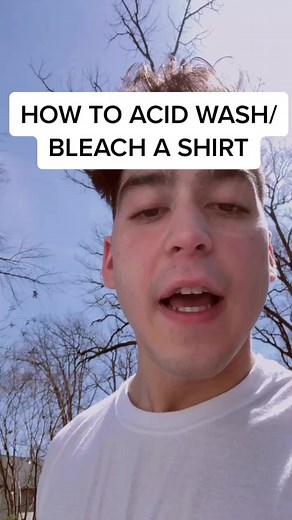 DIY Acid Wash Black Shirt Tutorial