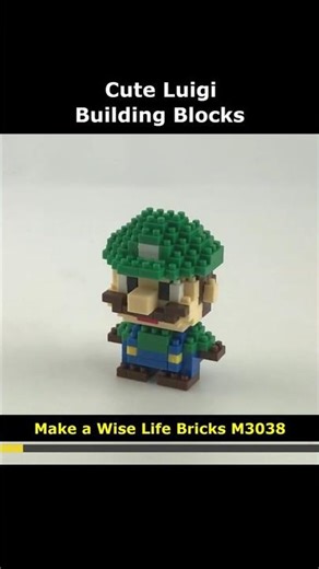 Luigi M3038 Blocks #Luigi #M_038 #M3038 #Mario #Lego #MiniBlock #NanoBlock