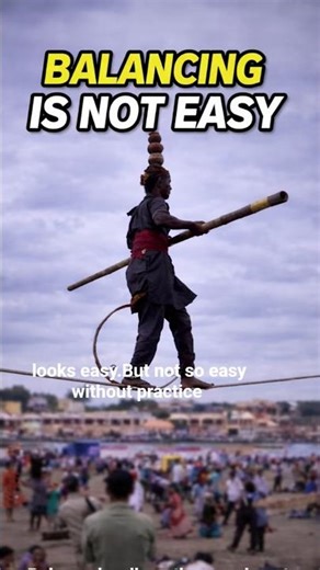 ಸಮತೋಲನ ಜೀವನ#shorts #youtubeshorts # balance walk on rope