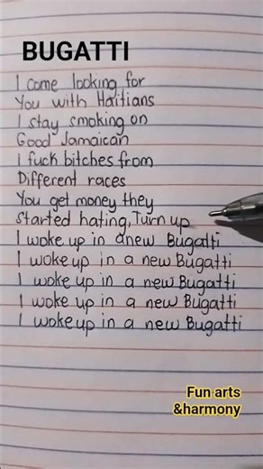 BUGATTI lyrics (Ace Hood)(ft.future&Rick Ross)#bugatti#lyrics#trending#viral #song
