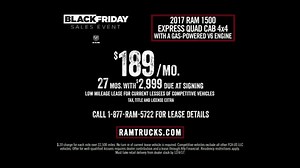 Ram Trucks Black Friday Sales Event TV Spot, '2017 Ram 1500' [T2]