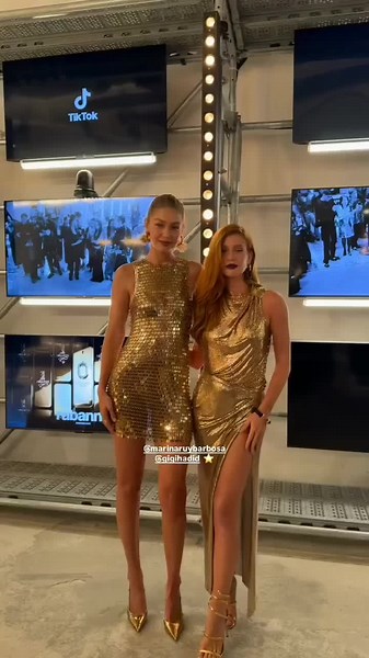 marina ruy barbosa como sempre servindo looks na #parisfashionweek #marinaruybarbosa e #gigihadid #marina e #camillacabello @Marina Ruy Barbosa @gigihadid @marinaruysincera @camillacabello