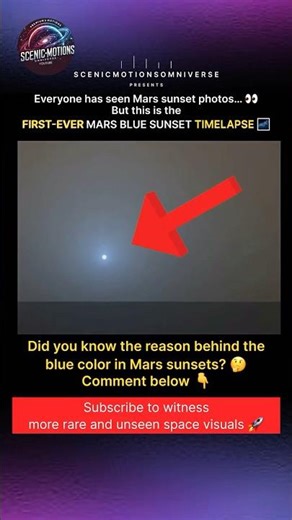 Mars Blue Sunset 😳 FIRST Ever Timelapse 🌌 (Real NASA Footage)
