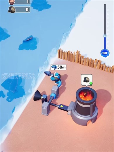 Upgrade thermal drilling rig to break ice and collect coal #foryou #gamers #games
