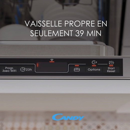 Une vaisselle parfaitement propre et sèche en seulement 39 minutes ? Grâce à Brava et à sa fonction Zoom ⏱️ 👉 https://www.candy.tm.fr/fr_FR/brava #Candy #LaveVaisselle #Brava | Candy