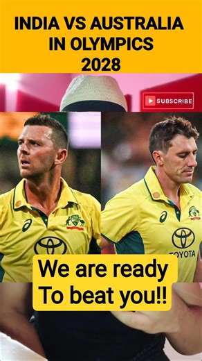 ind vs aus in olympics 2028 #cricket #hattrickcricket