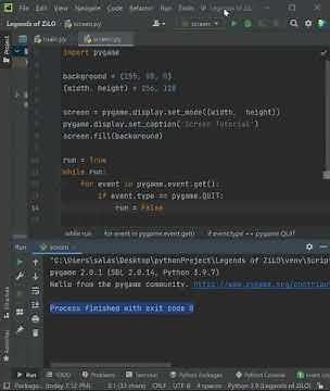 how to make a simple pygame window :) CODE IN DESCRIPTION