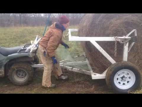 2018 unrolling 1800 lb bale Original GJ bale unroller