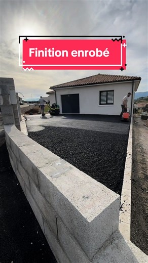 🚦 lotissement enrobé 🚧 #chantier #danielmoquet #cour #renovation #enrobé #timelapse #renovation #road #team