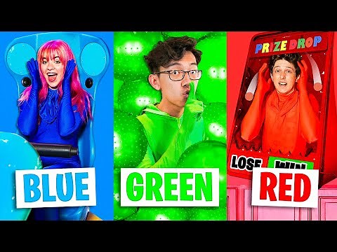 Using Only ONE Color In HIDE AND SEEK! - Challenge