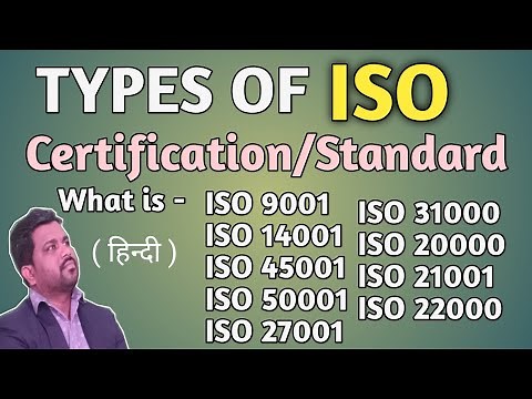 Types of ISO Certification | Types of ISO Standards